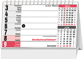 Stolový kalendár Riadkový s veľkými písmenami 2027 1