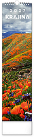 NOTIQUE Nástenný kalendár Krajina CZ/SK 2027, 12 x 48 cm