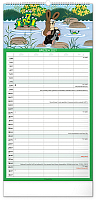 NOTIQUE Nástenný kalendár Rodinný plánovací Krtko CZ 2027, 21 x 42 cm 3