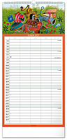 NOTIQUE Nástenný kalendár Rodinný plánovací Krtko CZ 2027, 21 x 42 cm 4