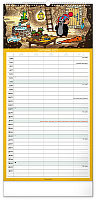 NOTIQUE Nástenný kalendár Rodinný plánovací Krtko CZ 2027, 21 x 42 cm 11