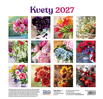Nástenný kalendár KVETY 2027 1