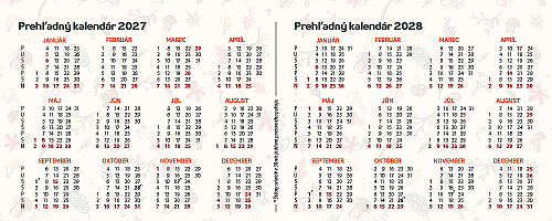 Stolový kalendár Huby 2027 1