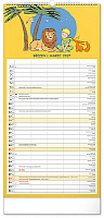 NOTIQUE Nástenný kalendár Rodinný plánovací Malý princ CZ/SK 2027, 21 x 42 cm 3
