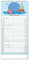 NOTIQUE Nástenný kalendár Rodinný plánovací Malý princ CZ/SK 2027, 21 x 42 cm 6