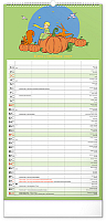 NOTIQUE Nástenný kalendár Rodinný plánovací Malý princ CZ/SK 2027, 21 x 42 cm 10