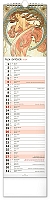 Nástenný kalendár Alfons Mucha CZ/SK 2024, 12 × 48 cm 10