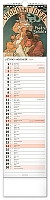 Nástenný kalendár Alfons Mucha CZ/SK 2024, 12 × 48 cm 11