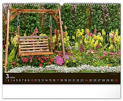Nástenný kalendár Záhrady 2024, 48 × 33 cm 3