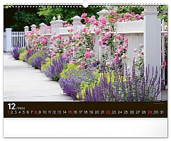 Nástenný kalendár Záhrady 2024, 48 × 33 cm 12