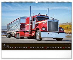 Nástenný kalendár Trucks 2024, 48 × 33 cm 4