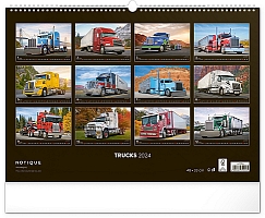 Nástenný kalendár Trucks 2024, 48 × 33 cm 14