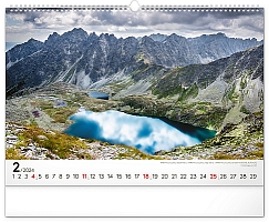 Nástenný kalendár Magické Tatry 2024, 48 × 33 cm 2