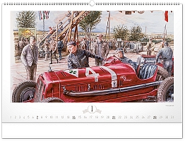 Nástenný kalendár Oldtimers – Václav Zapadlík 2024, 64 × 42 cm 1