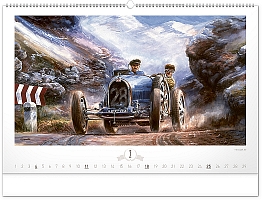 Nástenný kalendár Oldtimers – Václav Zapadlík 2024, 64 × 42 cm 2