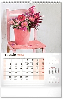 Nástenný kalendár Kvety 2024, 33 × 46 cm 2