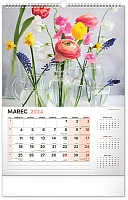 Nástenný kalendár Kvety 2024, 33 × 46 cm 3
