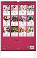 Nástenný kalendár Kvety 2024, 33 × 46 cm 14