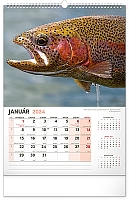 Nástenný kalendár Rybársky 2024, 33 × 46 cm 1
