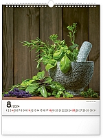 Nástenný kalendár Korenie a bylinky 2024, 30 × 34 cm 8