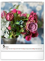 Nástenný kalendár Kvety 2024, 30 × 34 cm 5