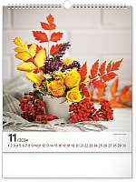 Nástenný kalendár Kvety 2024, 30 × 34 cm 11