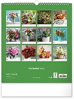 Nástenný kalendár Kvety 2024, 30 × 34 cm 14