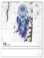 Nástenný kalendár Lapač snov 2024, 30 × 34 cm 12