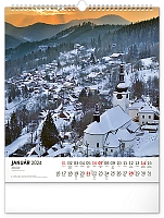Nástenný kalendár Čarokrásne Slovensko 2024, 30 × 34 cm 1