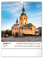 Nástenný kalendár Čarokrásne Slovensko 2024, 30 × 34 cm 3