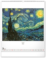 Nástenný kalendár Impresionizmus 2024, 48 × 56 cm 3