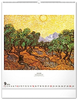 Nástenný kalendár Impresionizmus 2024, 48 × 56 cm 9