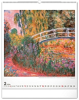Nástenný kalendár Claude Monet 2024, 48 × 56 cm 2
