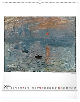 Nástenný kalendár Claude Monet 2024, 48 × 56 cm 8
