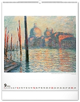 Nástenný kalendár Claude Monet 2024, 48 × 56 cm 9