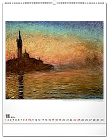 Nástenný kalendár Claude Monet 2024, 48 × 56 cm 11