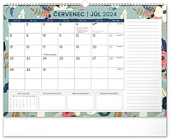 Nástenný plánovací kalendár Kvety 2024, 48 × 33 cm 7