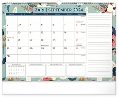Nástenný plánovací kalendár Kvety 2024, 48 × 33 cm 9