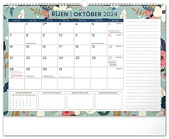 Nástenný plánovací kalendár Kvety 2024, 48 × 33 cm 10
