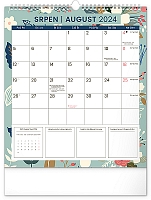 Nástenný plánovací kalendár Kvety 2024, 30 × 34 cm 8