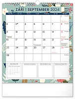 Nástenný plánovací kalendár Kvety 2024, 30 × 34 cm 9