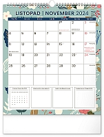 Nástenný plánovací kalendár Kvety 2024, 30 × 34 cm 11