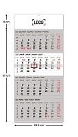 Nástenný kalendár 4-mesačný štandard 2024, 29,5 × 57 cm 1