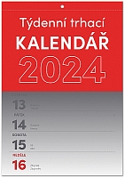 Nástenný kalendár Trhací týždenný 2024, A5