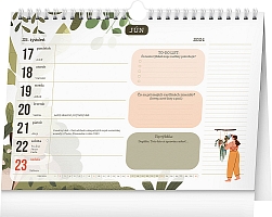 Stolový kalendár pre milovníkov izbových rastlín 2024, 30 × 21 cm 1