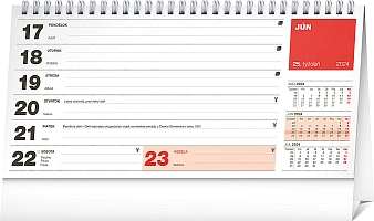 Stolový kalendár Plánovací riadkový 2024, 25 × 12,5 cm 1