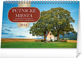 Stolový kalendár Pútnické miesta 2024, 23,1 × 14,5 cm