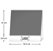 Stolový kalendár Psy – s menami psov 2024, 16,5 × 13 cm 2