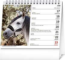 Stolový kalendár Poézia koní 2024, 16,5 × 13 cm 1