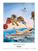 Nástenný kalendár Salvador Dalí 2024 1